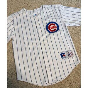 Chicago Cubs Greg Maddux #31 Pinstripe Jersey Youth Size 8 – Russell Athletic